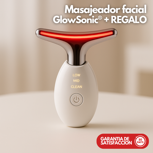 Masajeador Facial Antiarrugas GlowSonic® + (Regalo Sorpresa Comprando HOY)